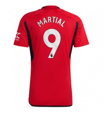 Manchester United Anthony Martial #9 Replica Home Stadium Shirt 2023-24 Short Sleeve